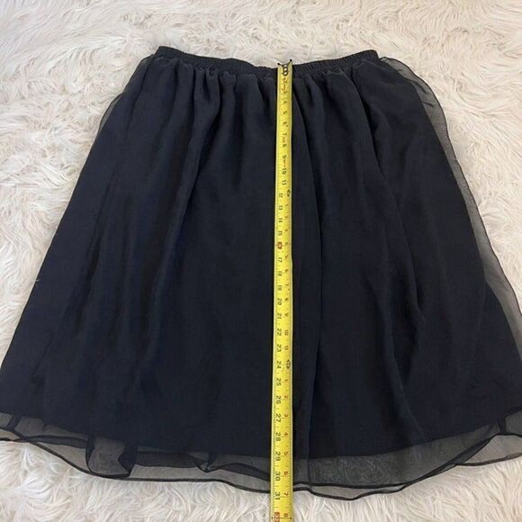 Teddi 90s Vintage Women Plus Size 24W Black Layered Midi Skirt Peasant Boho - Picture 5 of 11